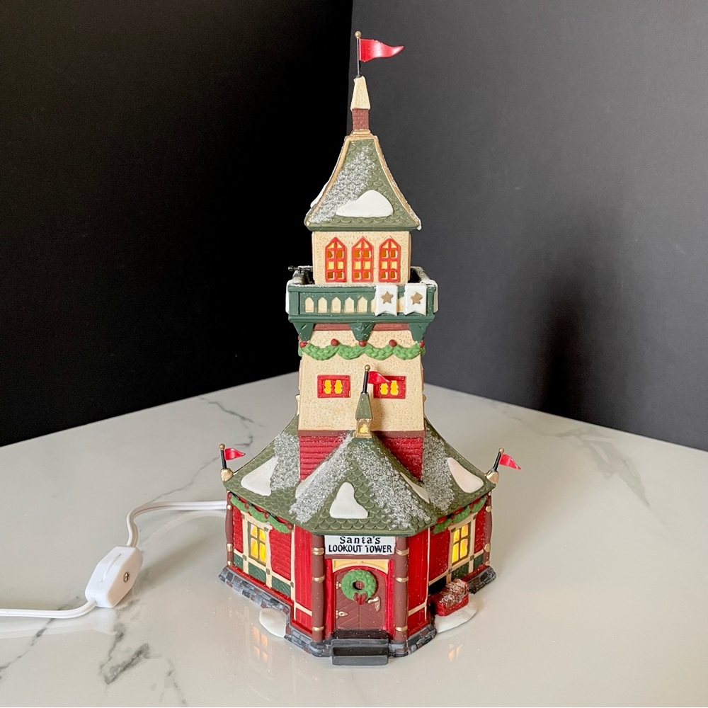 "Santa's Lookout Tower" North Pole Snow Village by Dept. 56